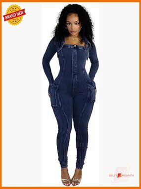 Women's Jumpsuit Casual Romper Long Sleeve V Neck Bodycon Two Piece Outfit Set